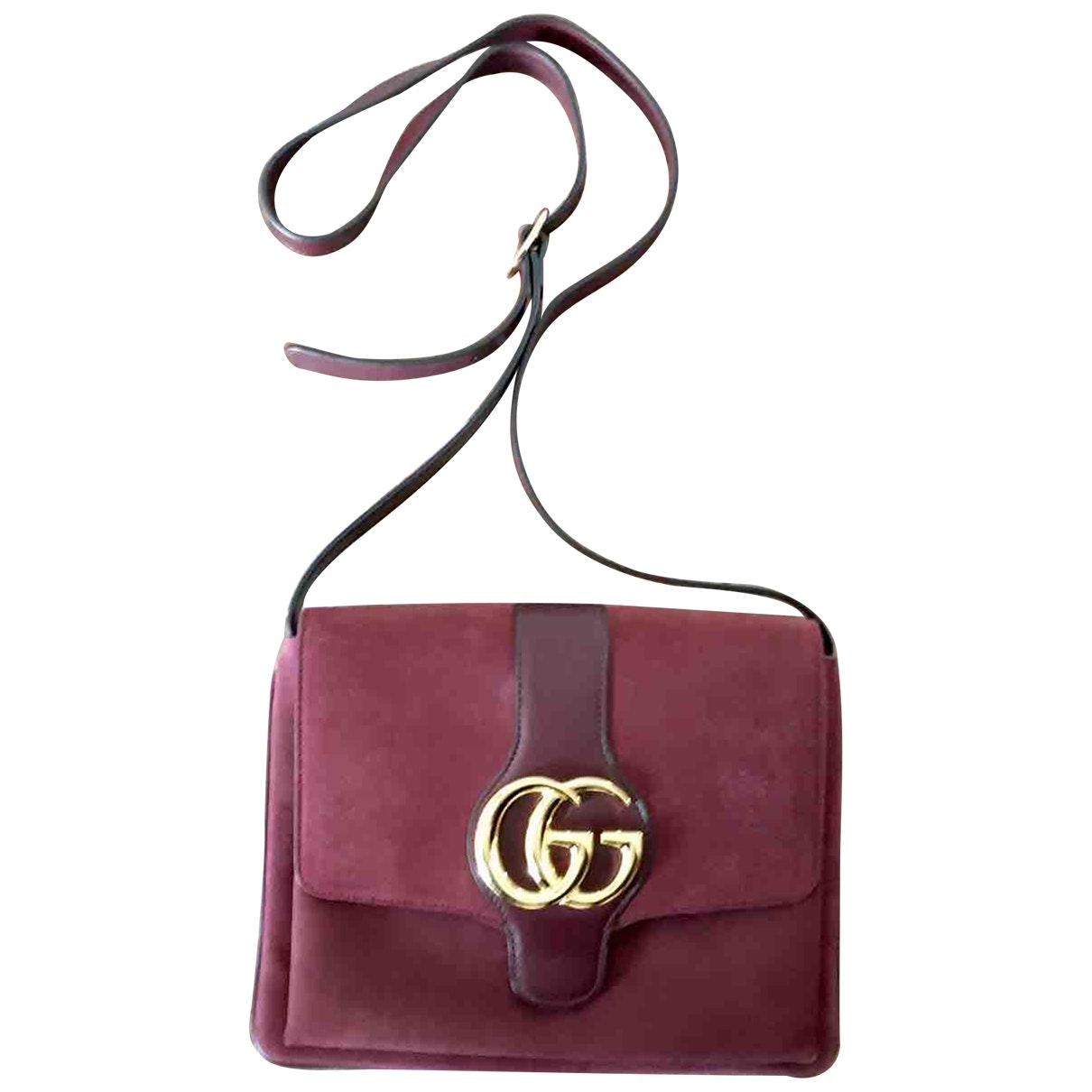 Gucci handbag burgundy – front view