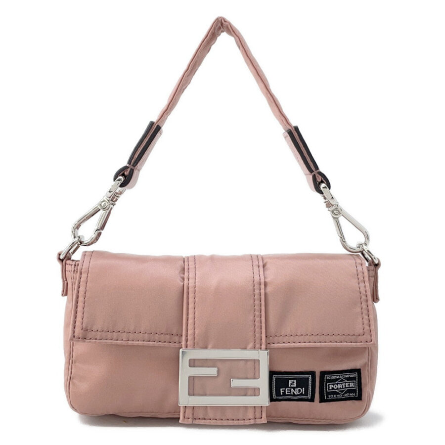 FENDI Mamma Bucket Shoulder Bag Porter collaboration Pink7AS138 Nylon | Studio Nafay