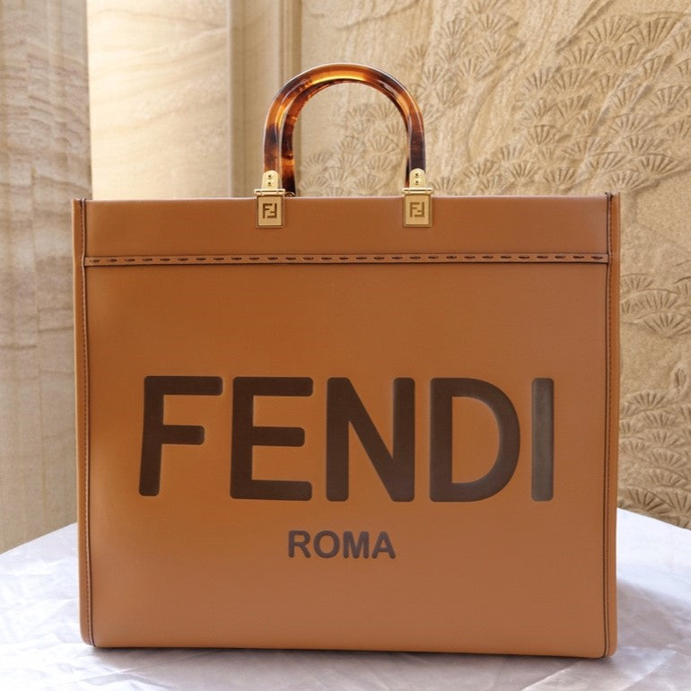 Fendi Sunshine tan bag – front view