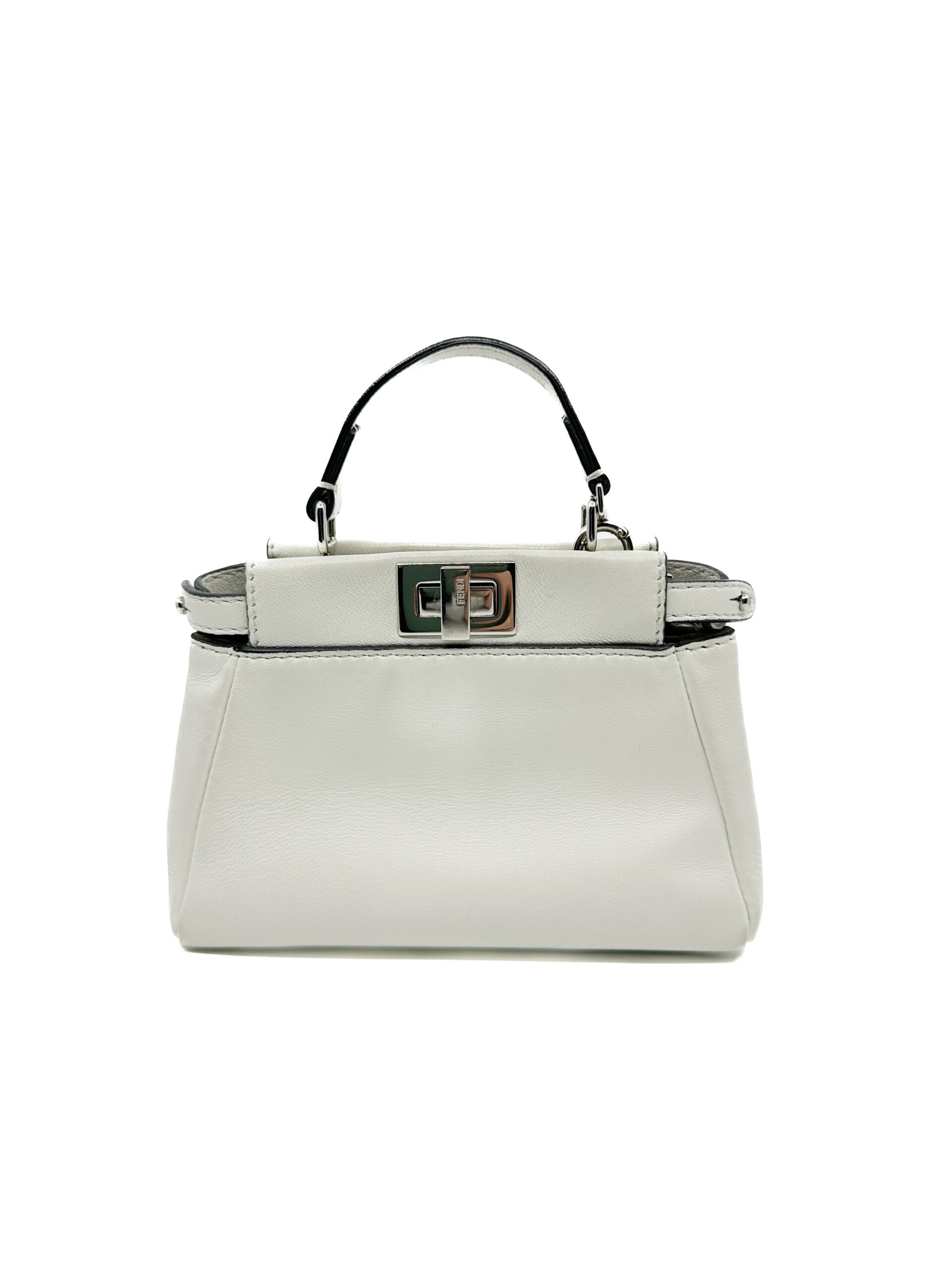 Fendi Micro Peekaboo In Off White