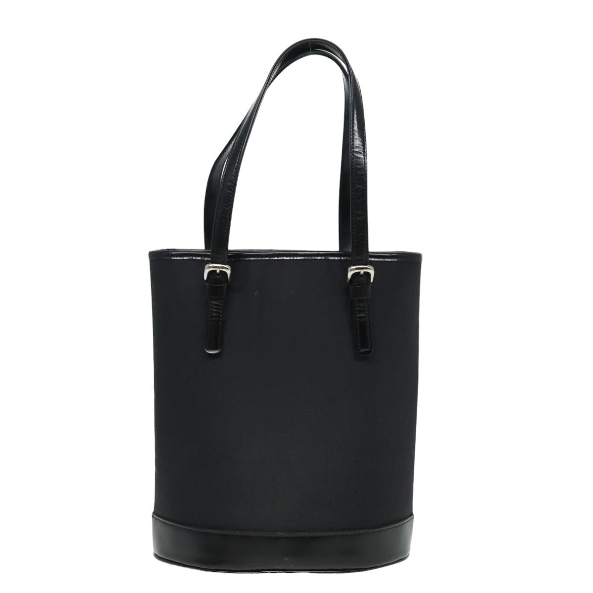 Burberry Blue Label Hand Bag Nylon Black Auth 81857 - Product Image 2