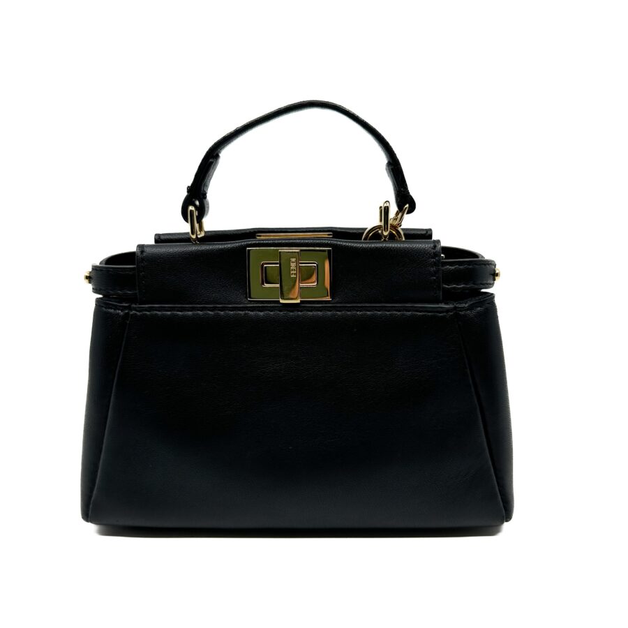 Fendi Micro Peekaboo in Nappa Black | Studio Nafay