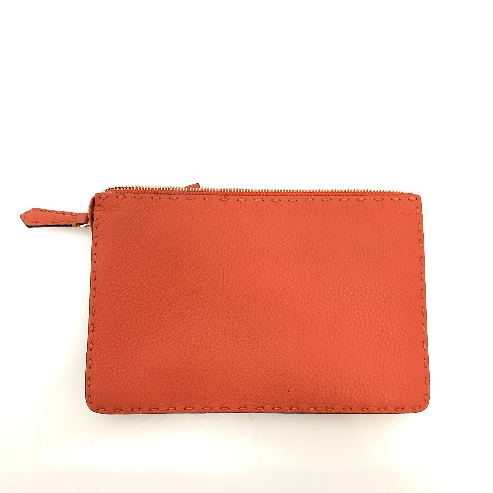 FENDI Clutch bag leather Orange Celeria - Product Image 2