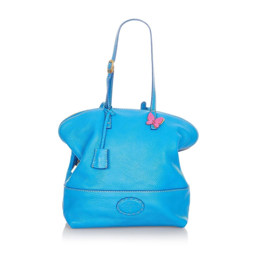 Fendi Selleria 2Bag Leather Shoulder Bag | Studio Nafay