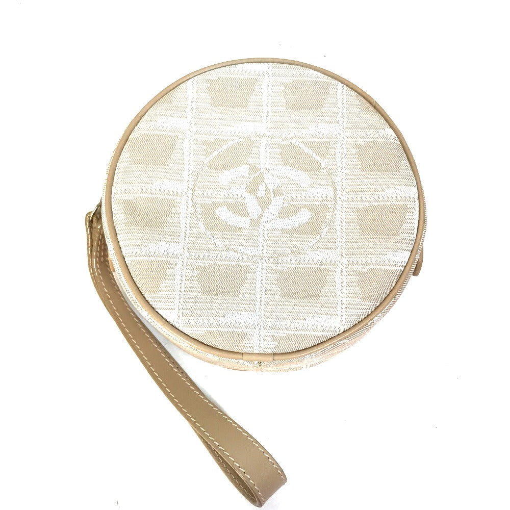 Chanel 30 Canvas Beige Elegant Clutch