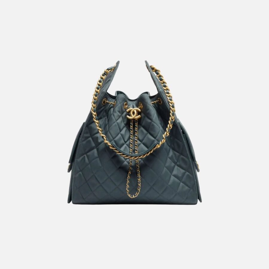 Chanel handbag gold – front view