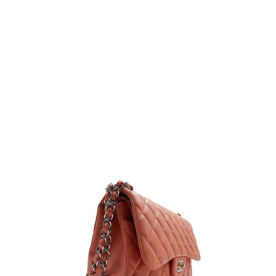 Quilted Jumbo Classic Double Flap Bag Pink | Studio Nafay