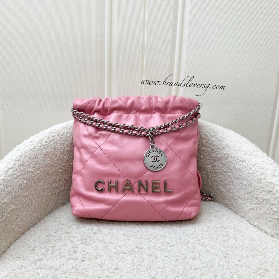 Chanel Hobo pink bag – front view