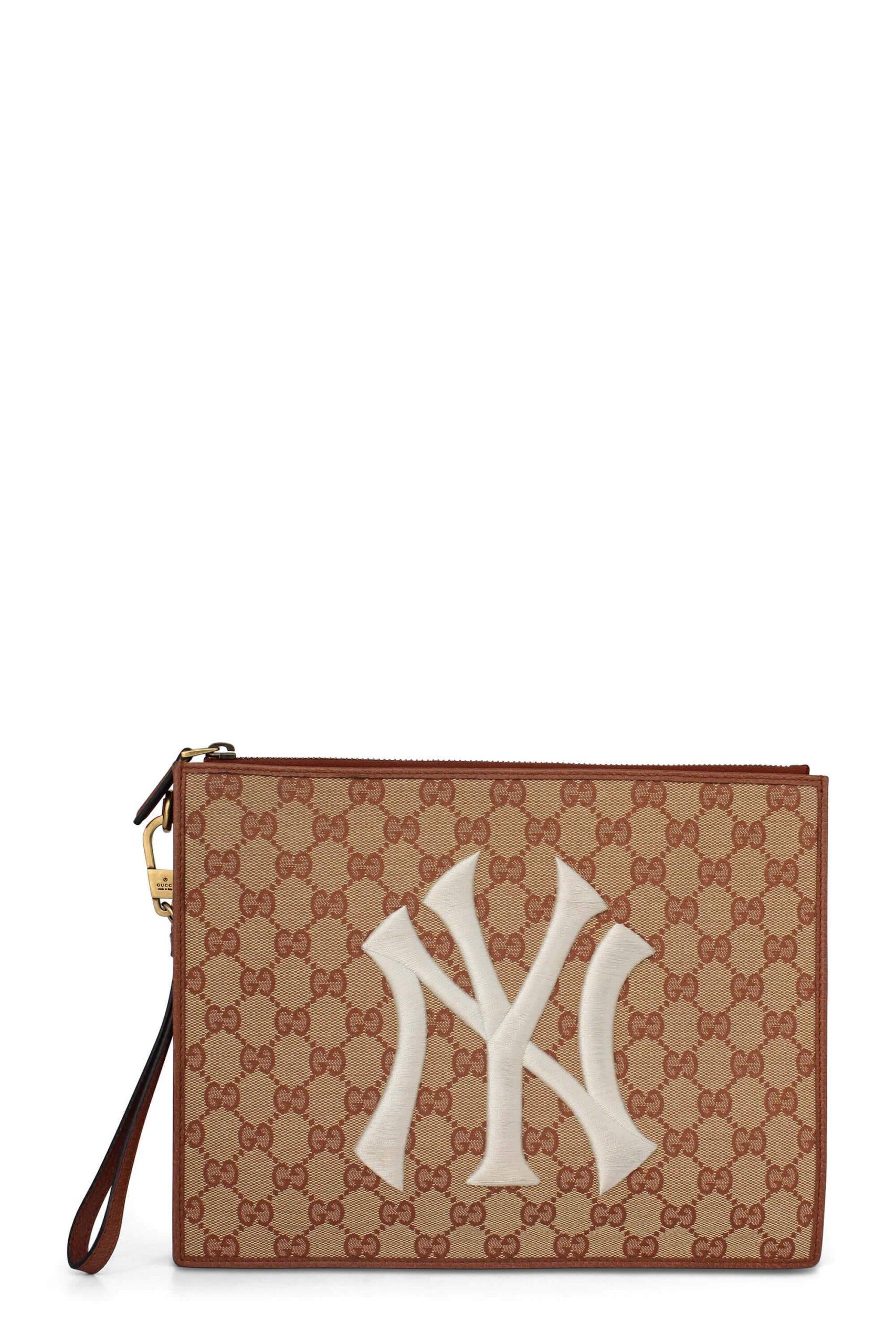 GG NY Yankee Pouch Brown
