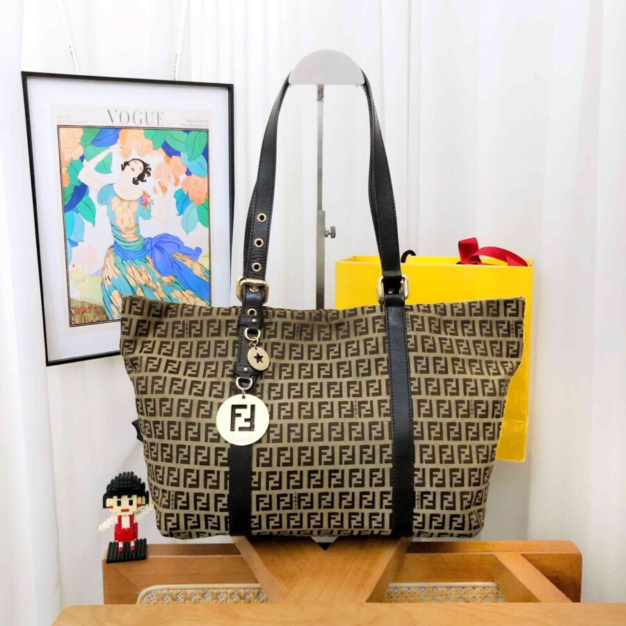 Fendi Zucca Brown Tote Bag | Studio Nafay